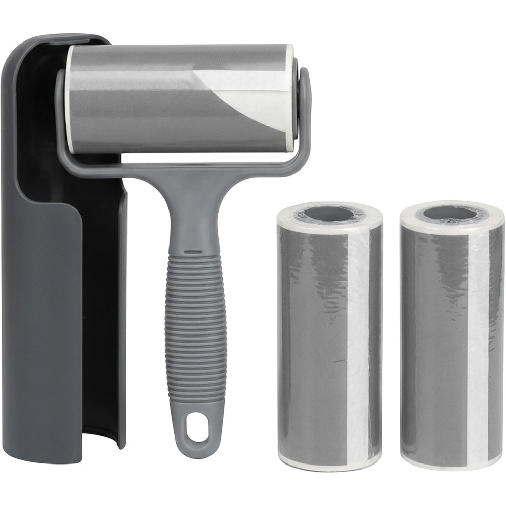Crums Compact Pet Hair Roller Gray Travel Set