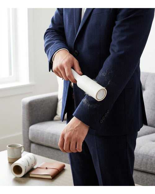 Crums Lint Roller White Handle 2 Refills 60 Sheets