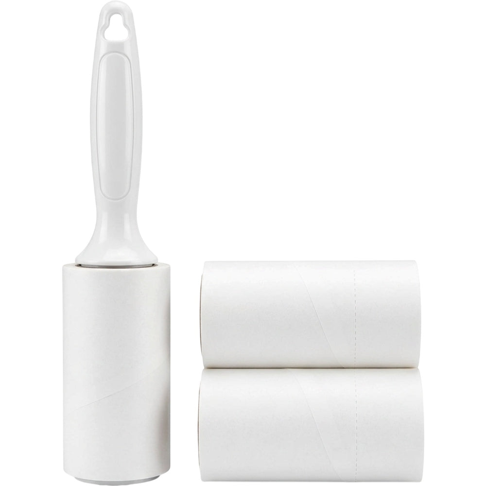 Crums Lint Roller White Handle 2 Refills 60 Sheets