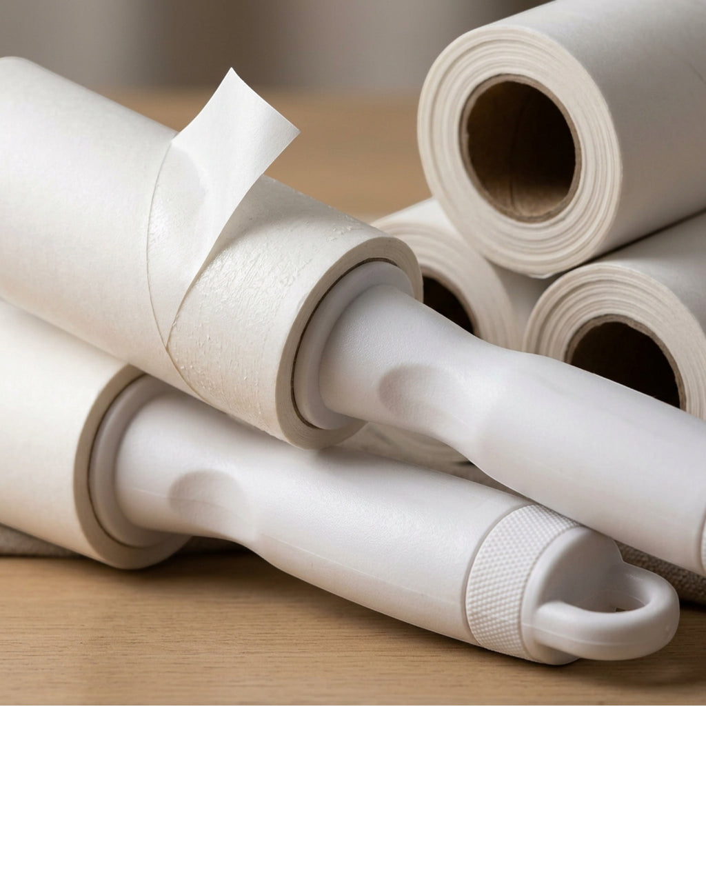 Crums Lint Roller With Refills White 4 Pack