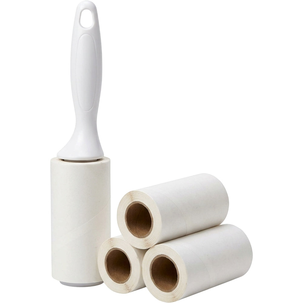 Crums Lint Roller With Refills White 4 Pack