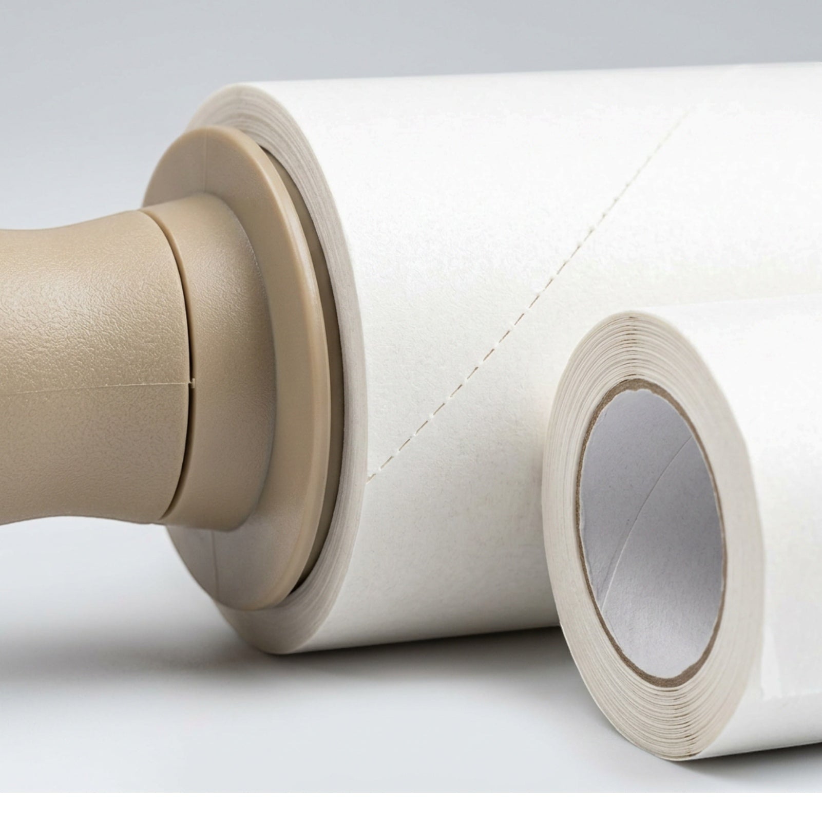 Crums Peeltrack Adhesive Lint Roller 4 in Oat 90 Sheets 2 Refills - Detail view