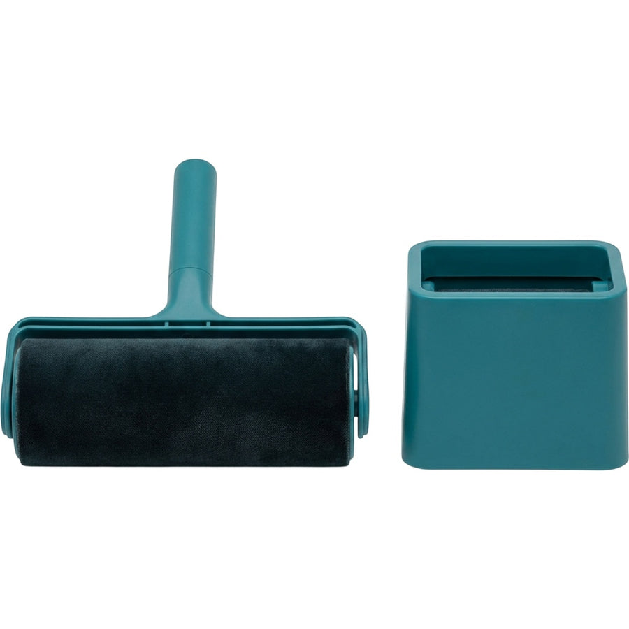 Crums Sweepdock Reusable Hair Remover Roller 7 in Teal with Base