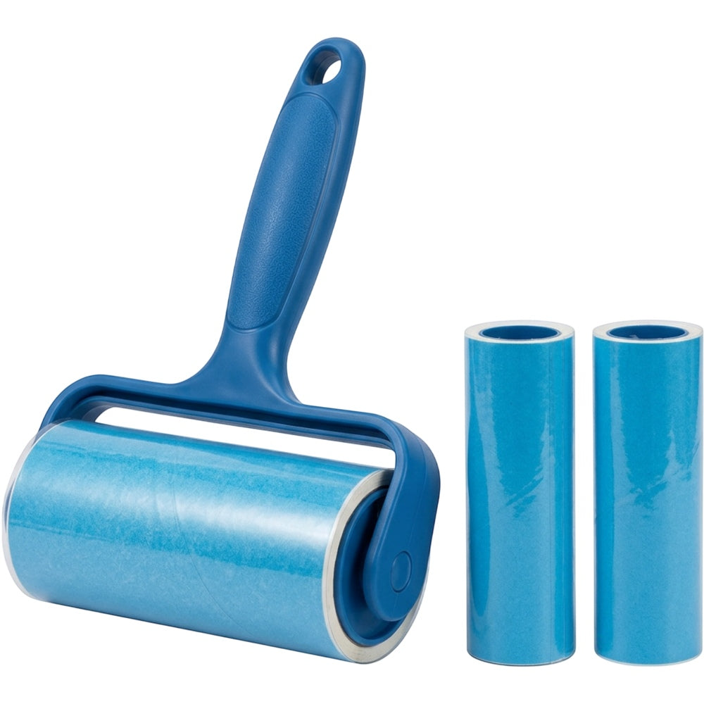 Crums Wide Adhesive Lint Roller Blue 6 Inch