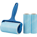 Crums Wide Pet Hair Roller Blue 6 in Refill Set